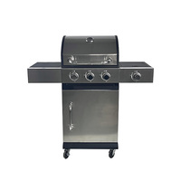 Barbecue portable au charbon de bois avec bol en acier rond et pieds stables pour pique-nique, camping et cuisine en plein air
