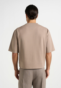 Camiseta de Manga Corta con Cuello Redondo Extra Grande para Hombre, Color Sólido, Transpirable, de Algodón Jersey, Corte Casual, Diseño con Bolsillo Delantero - Product Image 2