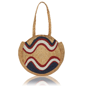 Sac messager femme 2026 écologique style bohème en coton et jute durable avec broderie et pompon vintage - Product Image 3