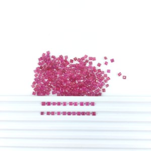 Natural Bangkok Ruby Calibrated Squares 5mm, Natural Loose Faceted Ruby Gemstone For Jewelry Making Ready To Use - Product Image 2