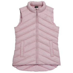 Lightweight Zip-Up Quilted Padding Puffer <b>Vest</b> <b>Women</b> Streetwear Knitted Casual Add Your Brand Logo Waterproof <b>Winter</b> Custom - Product Image 2
