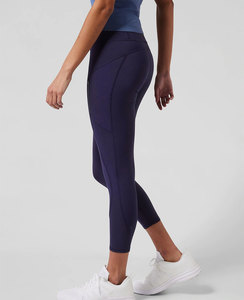 Pantalones de Yoga al por Mayor, Cintura Alta, para Entrenamiento, Fitness, Gimnasio, Leggings de Spandex/Nailon para Mujer - Product Image 5