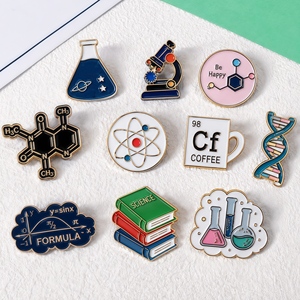 Pin de Solapa Personalizado con Elementos Químicos, Pin de Metal para Amantes de la Ciencia, Insignia de la Tabla Periódica, Regalo para Estudiantes y Profesores, Broche de Solapa - Product Image 2