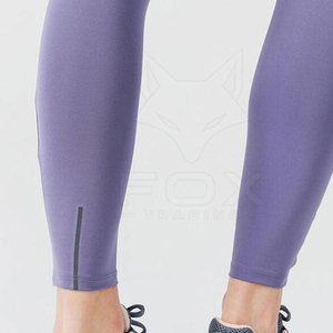 Leggings de yoga en tricot à taille élastique de bonne qualité, confortables, avec logo personnalisé, prix abordable, vente en ligne - Product Image 5