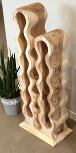 Porte-bouteilles en bois au design incroyable, présentoir de comptoir pour le rangement des bouteilles de vin, idéal pour les bars, les restaurants, les hôtels et la décoration de la maison - Product Image 4