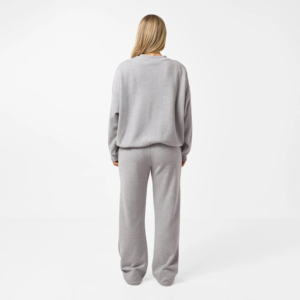Sudadera de Invierno para Mujer, Oversize, Color Sólido, 100% Algodón Ecológico, Lavado Ácido, Estampada, Larga - Product Image 5