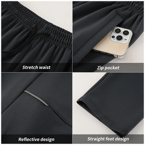 เสื้อแจ็คเก็ตกันลมแบบมีฮู้ดสำหรับออกกำลังกาย เนื้อผ้าเคลือบอย่างดี ทนทาน ยืดหยุ่น สวมใส่สบาย คุณภาพสูง เหมาะสำหรับเล่นกีฬา - Product Image 4