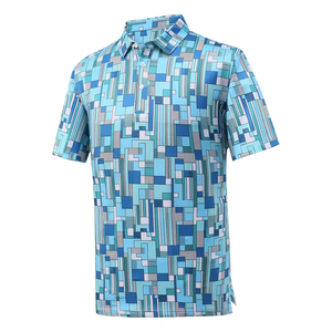 Polo brodé personnalisé OEM en coton pour hommes, grande taille, contrastant, à manches courtes, pour le golf, vente en gros - Product Image 1