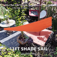 Voile d'ombrage rouge en HDPE résistante aux UV pour extérieur