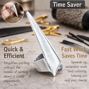 Anillo Profesional para Separar el Cabello, Herramienta de Acero Inoxidable para Seccionar el Cabello, Divisor de Cabello para Peinado, Herramienta de Peluquería - Product Image 6
