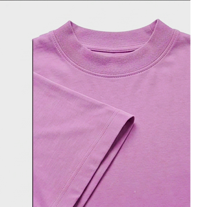 Camisetas de Hombre de Manga Corta con Cuello Redondo, Corte Regular, Ajuste Delgado, Tejido Liso Teñido, Tallas Grandes, Color Sólido, Casual - Product Image 4