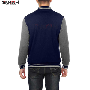 Chaquetas Varsity para Hombre con Logotipo Personalizado OEM, Mejor Precio, Venta Caliente, Chaqueta Varsity para Hombre con Mangas de Cuero de Dos Tonos y Bordado - Product Image 3