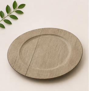 Assiettes de Présentation en Bois Rondes Rustiques Effet Grain de Bois pour Mariages, Événements et Décoration de Table d'Hôtel (Vente en Gros) - Product Image 6