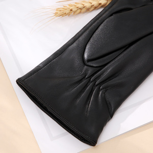 Gants de course en cuir pleine fleur antidérapants pour activités de plein air, unisexes, style à enfiler, gants de moto en cuir véritable - Product Image 5