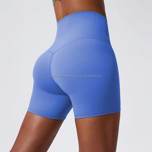 High Waist Solid Yoga Leggings for Women Breathable Elastic Waist Spandex/Nylon Material Short Length Fitness Wear Customizable - Product Image 5
