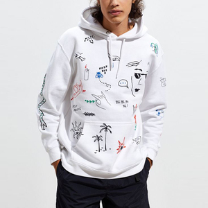 Sudadera con capucha 100% algodón para hombre, ligera, transpirable, estilo streetwear, impresión de logotipo personalizado - Product Image 2