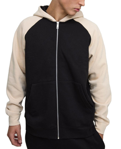 Wholesale Price Mens Custom Tracksuit Set Cotton Fleece Hoodie And Jogger Pants Full Zipper Casual Sportswear For Men - Product Image 6