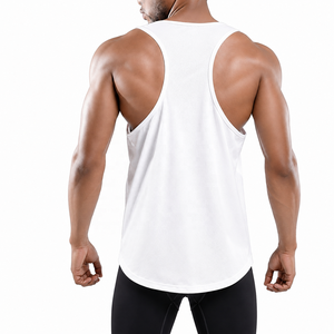 <b>Men</b>’s <b>White</b> Sleeveless O-Neck Tank Top Solid Color Breathable Knitted Soft Lightweight Casual Gym Workout Muscle Summer <b>Vest</b> - Product Image 1