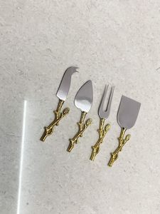 Ensemble d'ustensiles à fromage en acier inoxydable, 4 pièces, outils de service, compatibles lave-vaisselle - Product Image 3