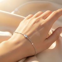 Bracelet classique en or jaune pour femme, serti de diamants de laboratoire taille poire 0,70 carat, couleur E F, pureté VVS2