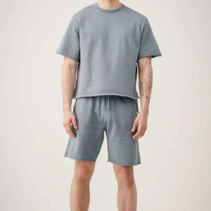 <b>Top</b>-Selling New Arrival 100% Polyester Premium Summer Men's T-Shirt Shorts Set Breathable Quick Dry Crew - Product Image 1