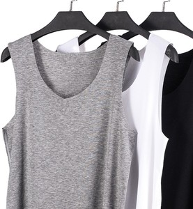 Débardeur de sport pour homme de haute qualité, personnalisé, col rond, sans manches, tricoté, respirant, 100% coton, léger, pour la course à pied et la salle de sport - Product Image 3