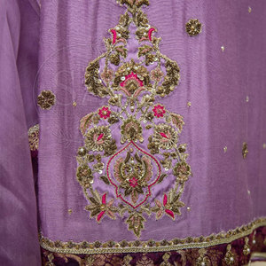 Traje de 3 Piezas para Mujer, Estilo Pakistaní, Bordado de Lujo, con Dupatta, Prendas de Diseñador Listas para Usar - Product Image 4