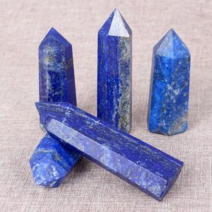 ไม้กายสิทธิ์นวดคริสตัล lapis Lazuli เหลี่ยมเพชรพลอยหินอัญมณี - Product Image 4