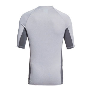 เสื้อแรชการ์ดแขนสั้นผู้ชาย สีตัดต่อ แห้งเร็ว ผ้ายืดสแปนเด็กซ์ โพลีเอสเตอร์ เสื้อว่ายน้ำสำหรับผู้ใหญ่ - Product Image 2