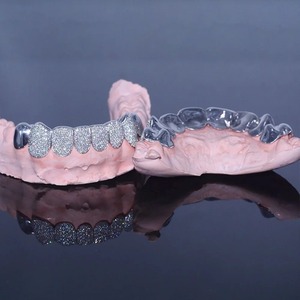 Piedras de moissanita para grillz, grillz de corte brillante, moissanita de corte redondo, grillz baguette, grillz micro pavé, grillz iced smile, personalizados - Product Image 3