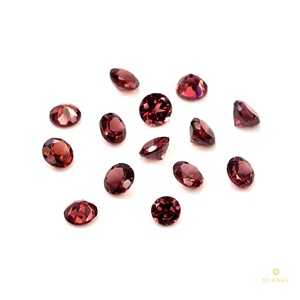 Granats naturels calibrés ronds 4 mm, pierres précieuses de granat naturel facettées en vrac, pierre de naissance de janvier pour la fabrication de bijoux - Product Image 4