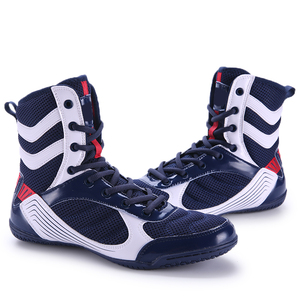 Zapatos de Boxeo Estándar Internacionales, Botas de Torneo con Peso Reglamentario, Zapatos de Boxeo para Gimnasio con Suela de Goma Antimarcas para Piso Duro - Product Image 6