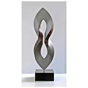 Statue décorative abstraite Art Déco en aluminium, nouveau design, fabrication artisanale, directement de l'usine, pour la maison, le bureau et l'hôtel, haut de gamme - Product Image 3