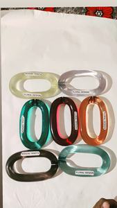 Cadena de Acrílico Mate de Gran Tamaño con Anillo de Resina Mate para Bolsos, Accesorios para Bolsos de Mujer - Product Image 3