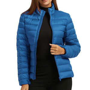 Women's Winter Warm Bubble <b>Puffer</b> <b>Jacket</b> Breathable Light Zipper Closure Printed Pattern <b>Crop</b> Style Women's Winter <b>Puffer</b> <b>Jacket</b> - Product Image 4