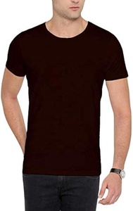 T-shirt en 100% coton pour homme, manches courtes, col rond, blanc, décontracté, teint à couleur unie, Logo de marque personnalisé, meilleure qualité - Product Image 3