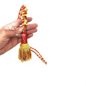 <b>Green</b> & Gold Metallic Yarn Woven Coated Drawcord Eco-Friendly Home Textile Cord From Pakistan - Product Image 1