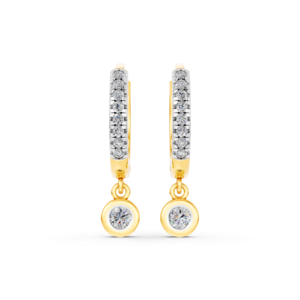 Boucles d'oreilles en or massif 14K 9K 10K 18K avec diamants de laboratoire certifiés IGI, fabricant de bijoux fins éthiques RJC ODM OEM, vente en gros EA501906 - Product Image 1