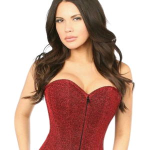 <b>Red</b> <b>Sequined</b> Sweetheart Neckline Sleeveless Bodycon Club Dress Adult Sexy Fit - Product Image 1