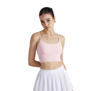 Sujetador Deportivo para Mujer, Cuello Redondo, Color Sólido, Diseño Hueco, Premium, Cómodo, Elástico, Transpirable, con Gran Soporte - Product Image 3