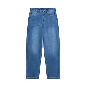Pantalon en jean unisexe vintage décontracté taille haute coupe ample pour l'hiver, style streetwear homme et femme, design personnalisé - Product Image 1