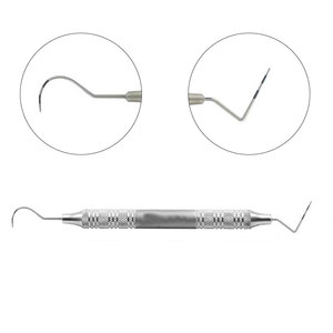 เครื่องมือสำรวจเหงือกแบบสแตนเลส สำหรับมืออาชีพ ได้รับการรับรองมาตรฐาน CE - Product Image 5