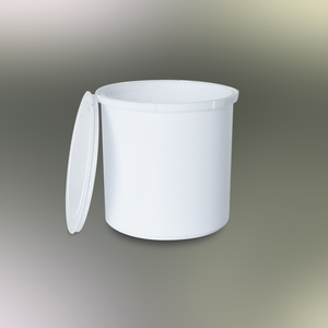 Seau cylindrique blanc en PP, hermétique, écologique, qualité alimentaire, capacité 1L, couleur personnalisée, pour stockage de peinture Folin - Product Image 5