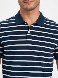 T-shirt polo en coton poly pour homme, tissu léger et respirant à rayures, prix promotionnel direct usine, idéal pour les événements promotionnels. - Product Image 2