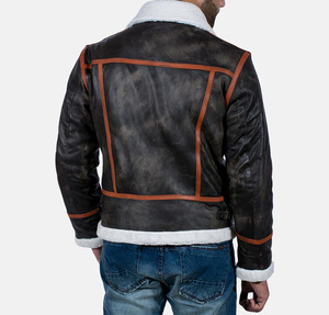 Veste en coton unisexe personnalisée de haute qualité, veste de moto élégante, col montant, imperméable, coupe-vent, décontractée, hiver, devant - Product Image 5