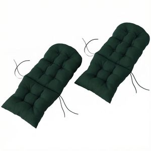 Juego de 2 Cojines para Silla de Exterior Verde Oscuro, Incluye Cojín para Respaldo de Silla de Terraza, para Espacios Exteriores - Product Image 5