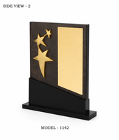 Magnifique plaque en bois dorée, géométrique ou de style professionnel, finition lisse, gravure laser personnalisée pour événements sportifs, récompense personnalisée