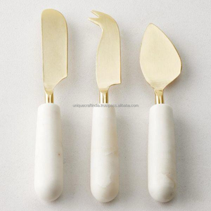 Juego de Cuchillos para Queso con Mango de Cerámica con Patrón Plateado, Espátula para Charcutería de Acero Inoxidable, Vajilla, Decoración Artística para el Hogar, Venta al Por Mayor, Personalizado - Product Image 6