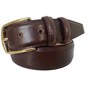 Cinturón de Cuero Genuino Hecho a Mano con Hebilla de Latón Marrón, Artesanía Duradera, Estilo Clásico Informal, Regalo Promocional de WCI - Product Image 3