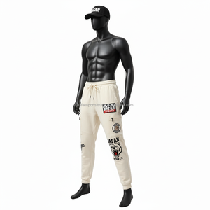 กางเกงผู้ชายผ้าขนแกะเนื้อนุ่มเอวยางยืดแบบมีเชือกผูกเอวเสื้อสไตล์สตรีทแวร์ออกแบบโลโก้ได้ตามต้องการ - Product Image 1